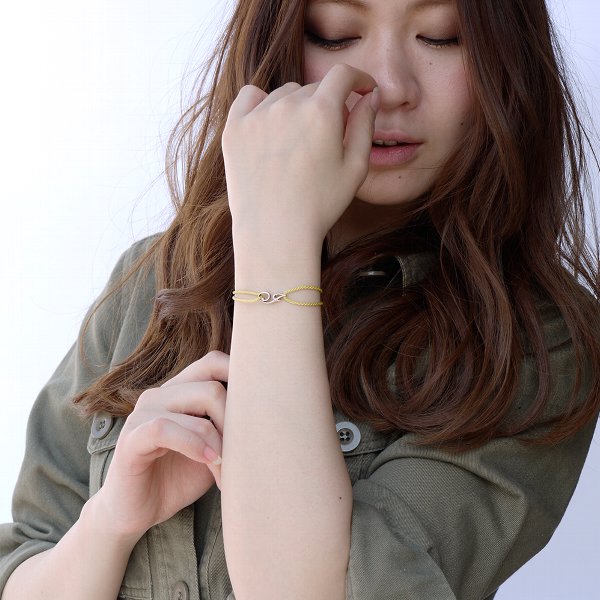 Alavel 選べる 誕生石 ブレスレット ペア販売 イニシャル APZ9001