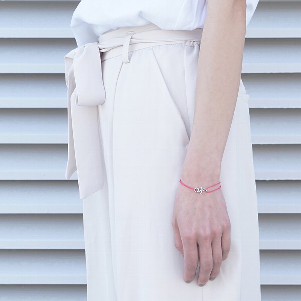 Alavel 選べる 誕生石 ブレスレット ペア販売 イニシャル APZ9001