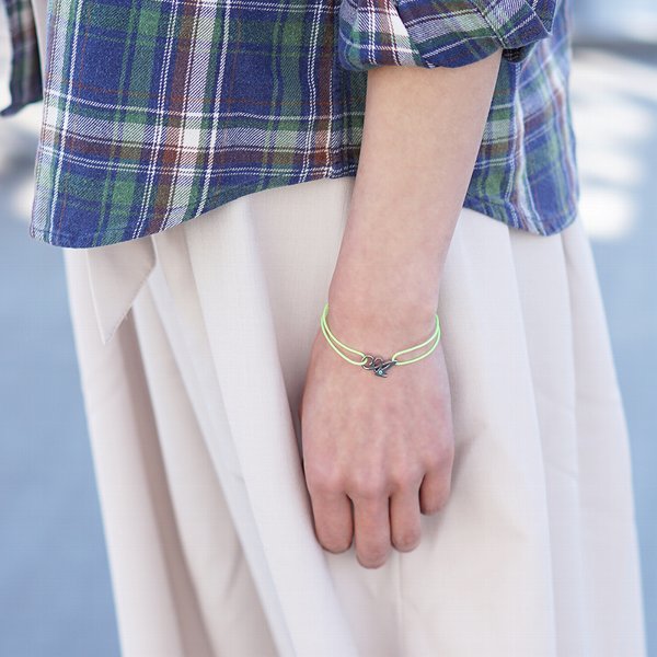 Alavel 選べる 誕生石 ブレスレット ペア販売 イニシャル APZ9001