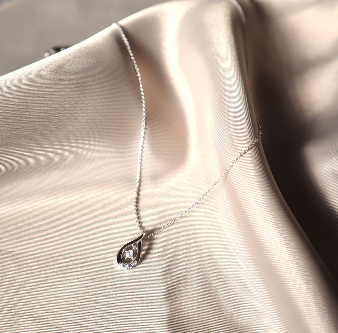 [送料無料] Alavel ドロップ ネックレス キュービックジルコニア PUPE003