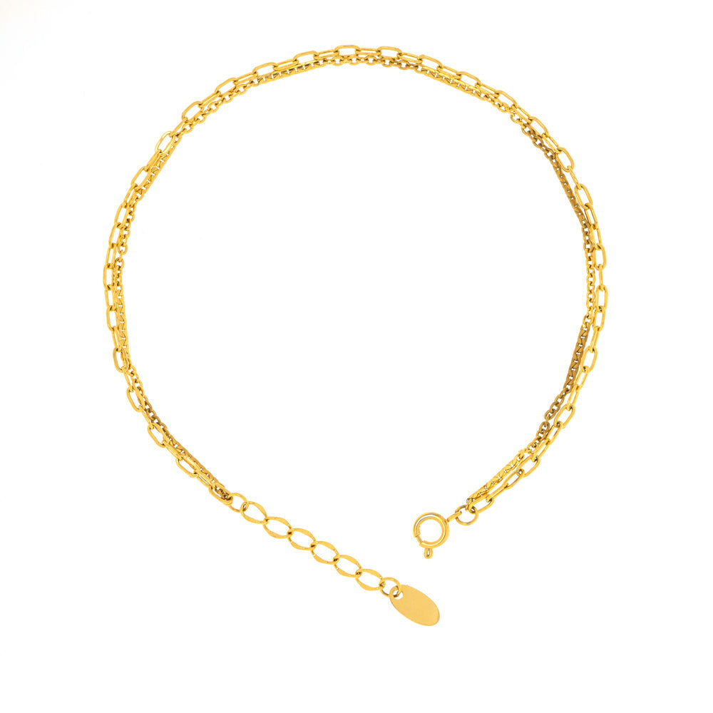 [送料無料] Alavel デザイン チェーン アンクレット ANK6122