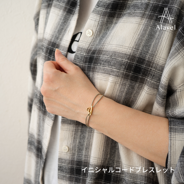Alavel 選べる 誕生石 ブレスレット 単品販売 イニシャル APZ9001