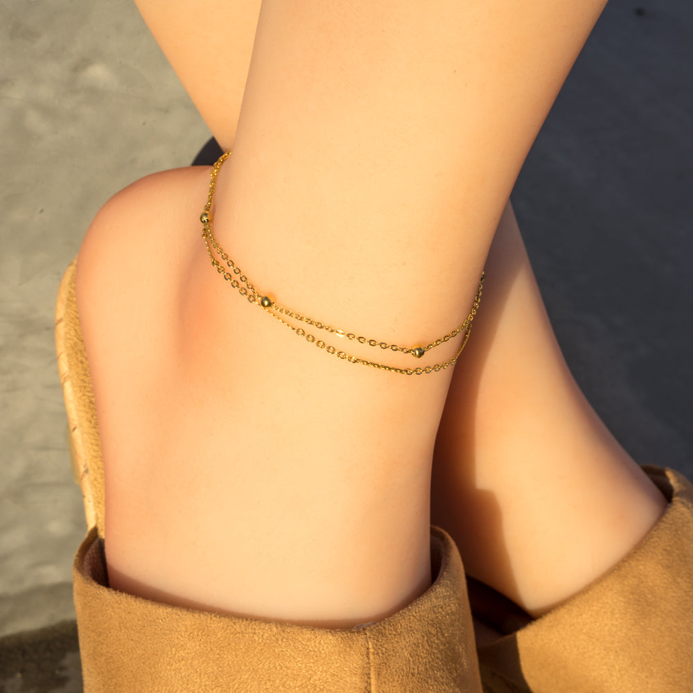 [送料無料] Alavel デザイン チェーン アンクレット ANK6117