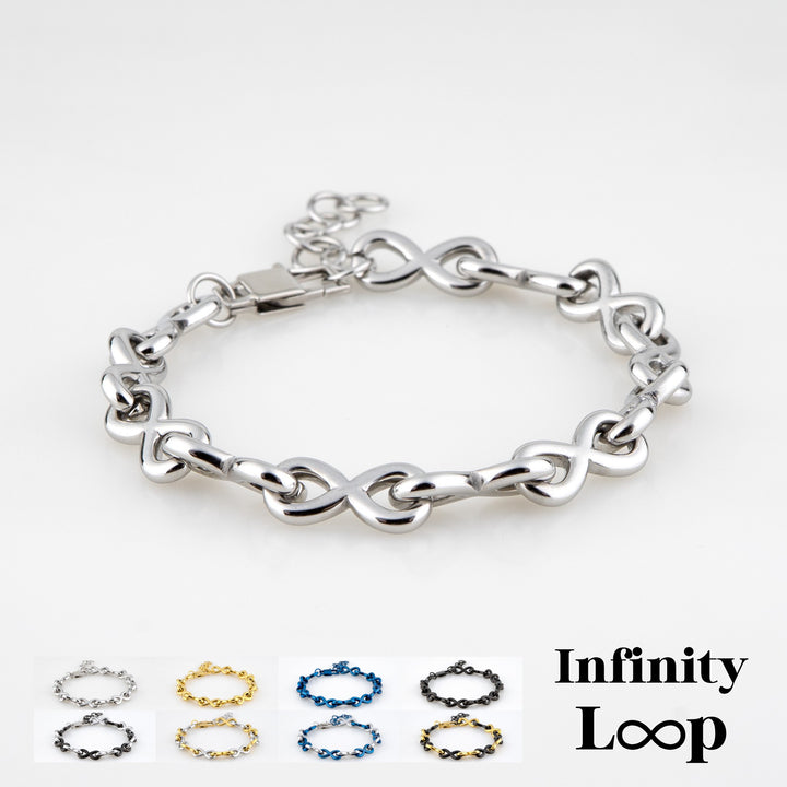Alavel インフィニティ ループ チェーン ブレスレット [単品販売] Infinity Loop Chain Bracelet AP1015