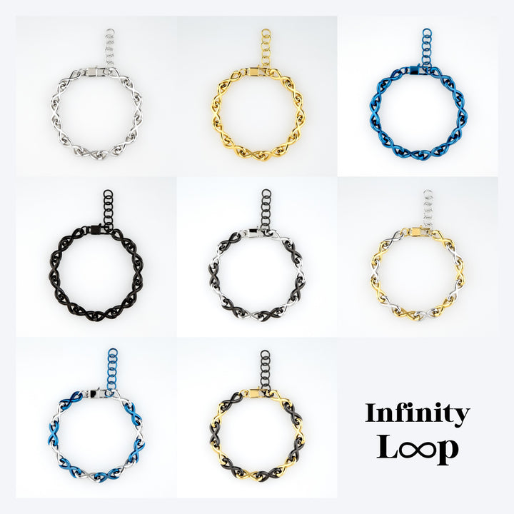 Alavel インフィニティ ループ チェーン ブレスレット [単品販売] Infinity Loop Chain Bracelet AP1015
