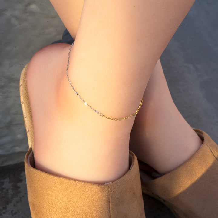 [送料無料] Alavel デザイン チェーン アンクレット ANK6123