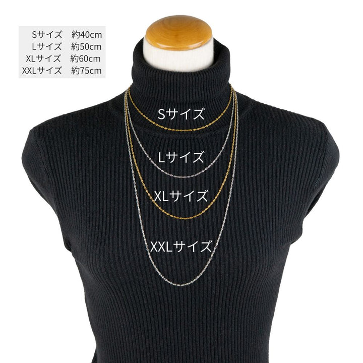 Alavel 選べる Fine Anchor Necklace chain ネックレスチェーン FA【二本セット販売】