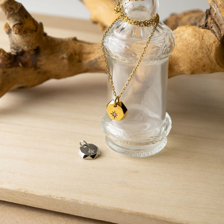 Alavel 選べる メタルカットネックレス ヘプタゴン 二本 セット販売 PUPE095-096