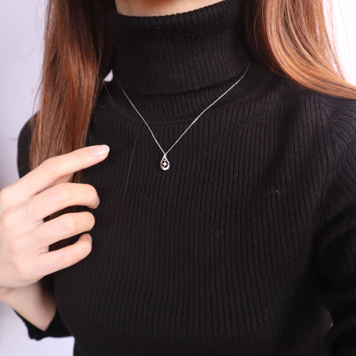 [送料無料] Alavel ドロップ ネックレス キュービックジルコニア PUPE003