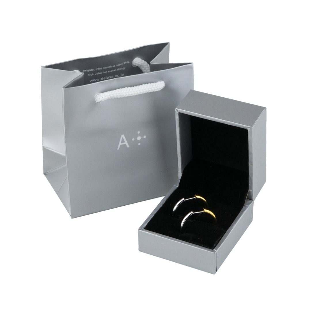 Alavel 選べる ステンレスフープピアス 【ラウンドタイプ両耳分】PUPS156-158