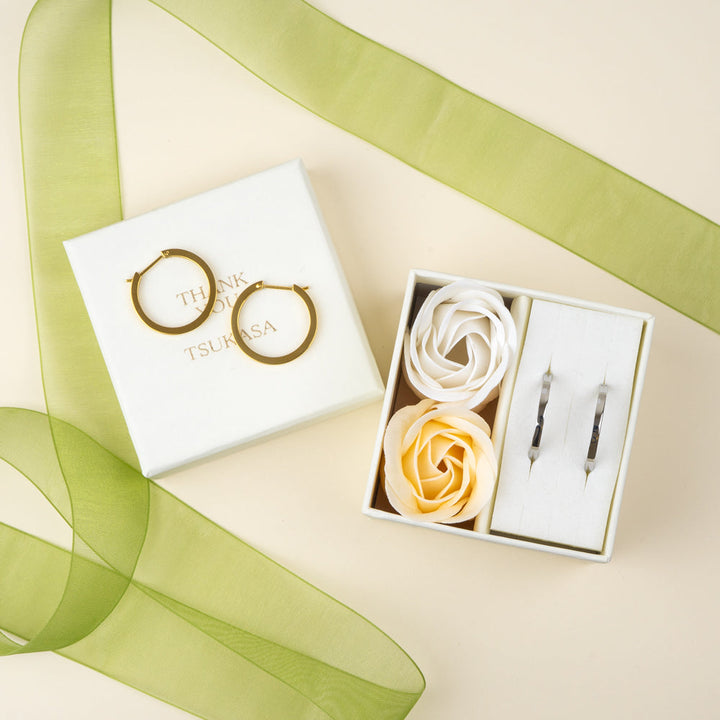 [送料無料] Alavel フープピアス スクエア Lサイズ 両耳用 PUPS012