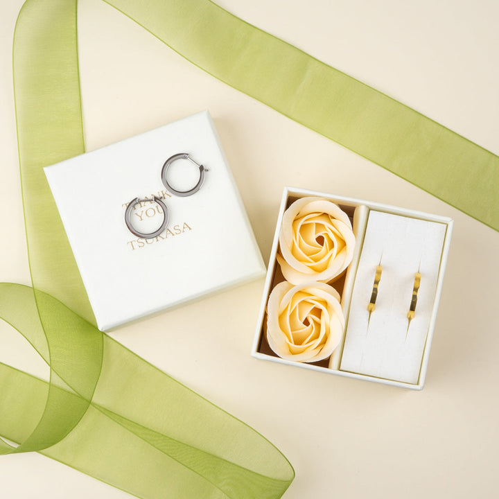 [送料無料] Alavel フープピアス スクエア Mサイズ 両耳用 PUPS016