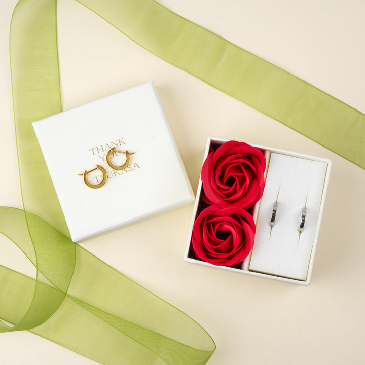 [送料無料] Alavel フープピアス スクエア Sサイズ 両耳用 PUPS020