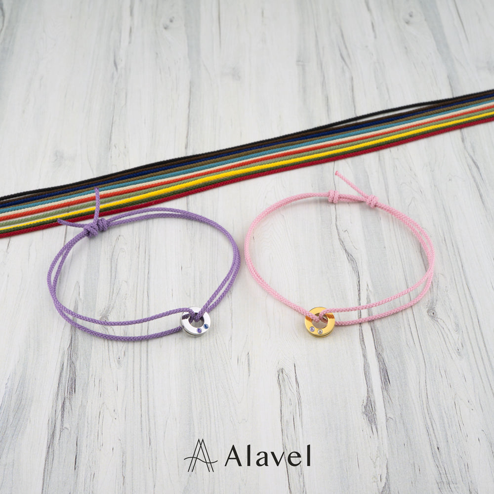 Alavel 選べる 誕生石 マルチ ストーン アンクレット ペア販売 Multi Stone APP0252