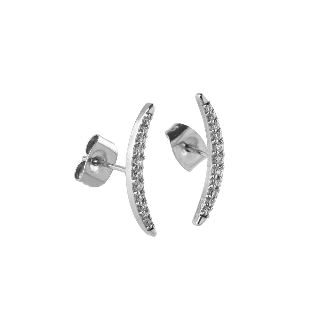 [送料無料] Alavel キュービックジルコニア ルナアーク ピアス PUPS141