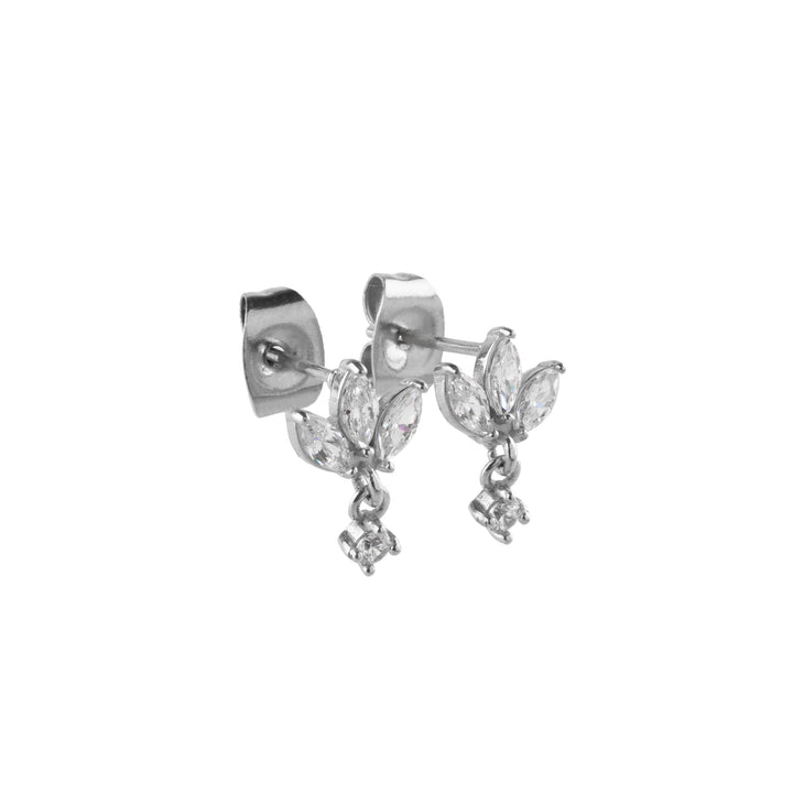 [送料無料] Alavel キュービックジルコニア ペタルドロップ ピアス PUPS142