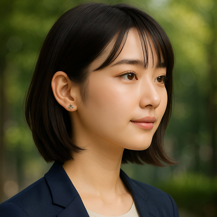 [送料無料] Alavel キュービックジルコニア プリズムクラスター ピアス PUPS140