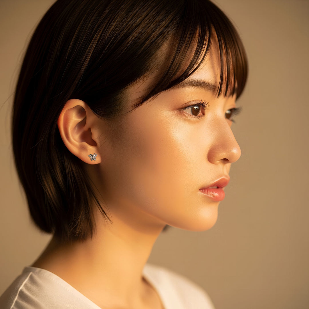 [送料無料] Alavel キュービックジルコニア パピヨン ピアス PUPS143