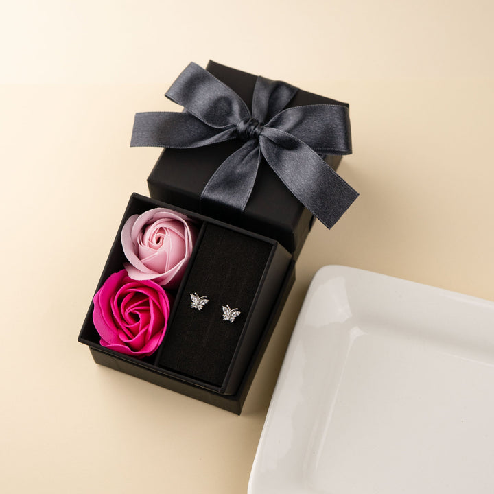 [送料無料] Alavel キュービックジルコニア パピヨン ピアス PUPS143