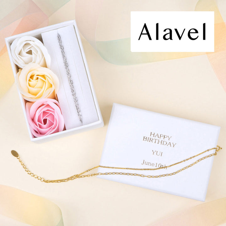 [送料無料] Alavel デザイン チェーン アンクレット ANK6122