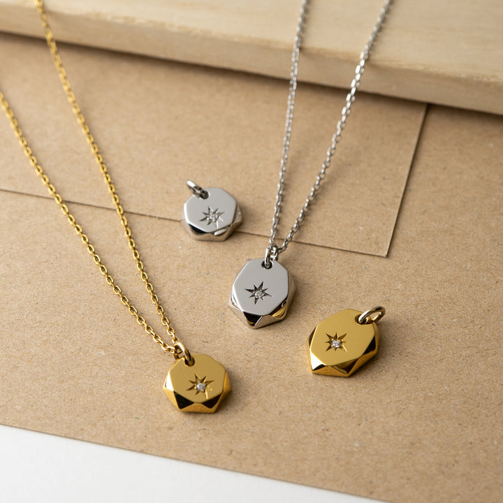 Alavel 選べる メタルカットネックレス ヘプタゴン 一本 単品販売 PUPE095-096