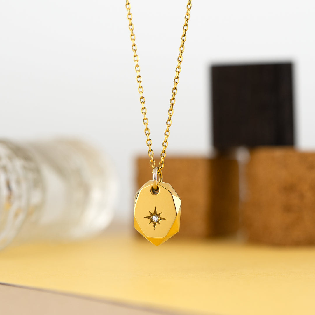 Alavel 選べる メタルカットネックレス ヘプタゴン 一本 単品販売 PUPE095-096