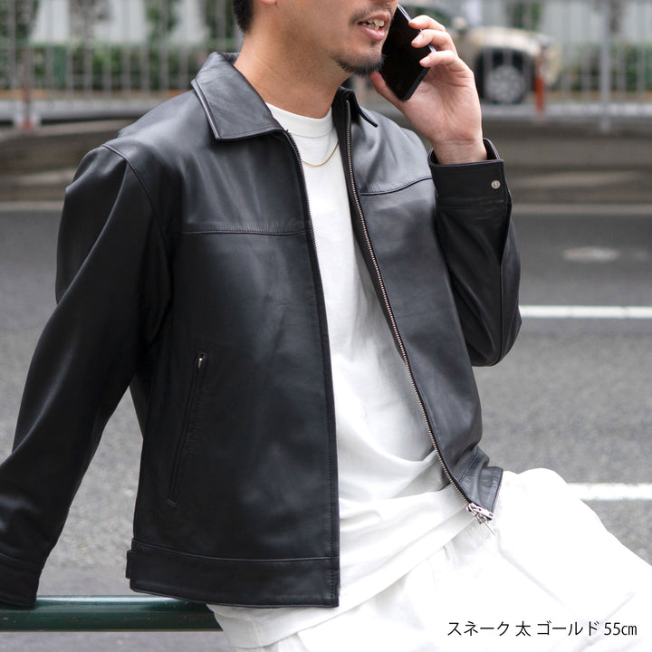 Alavel シンプルネックレスチェーン アンカー・キヘイ・スネーク　一本単品販売 メンズ