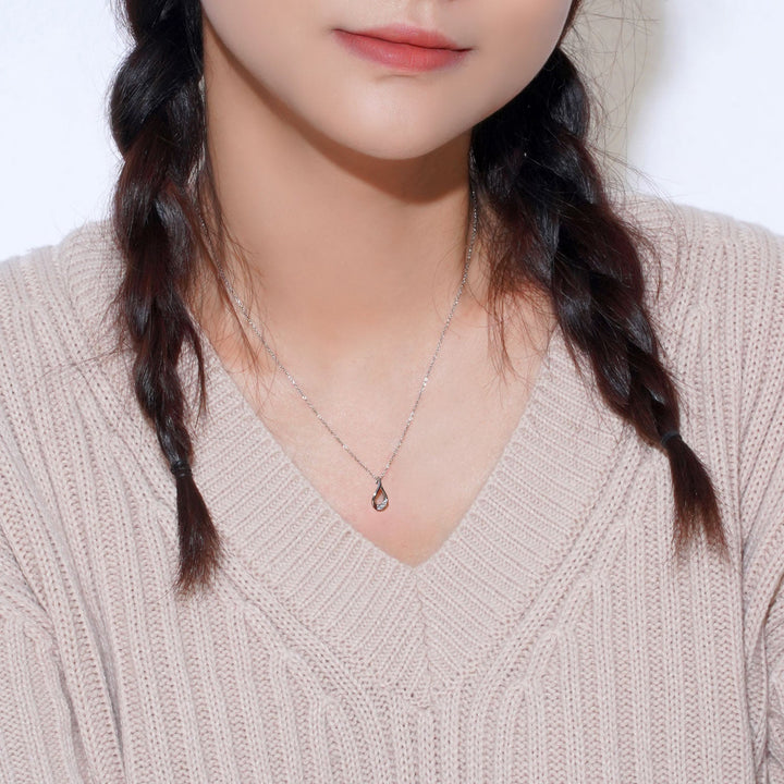 [送料無料] Alavel ドロップ ネックレス キュービックジルコニア PUPE001