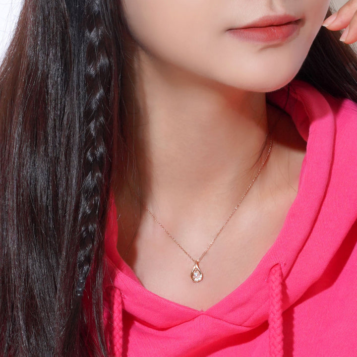 [送料無料] Alavel ドロップ ネックレス キュービックジルコニア PUPE003