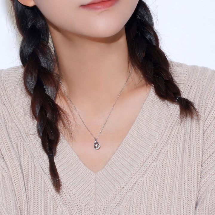 [送料無料] Alavel ドロップ ネックレス キュービックジルコニア PUPE003