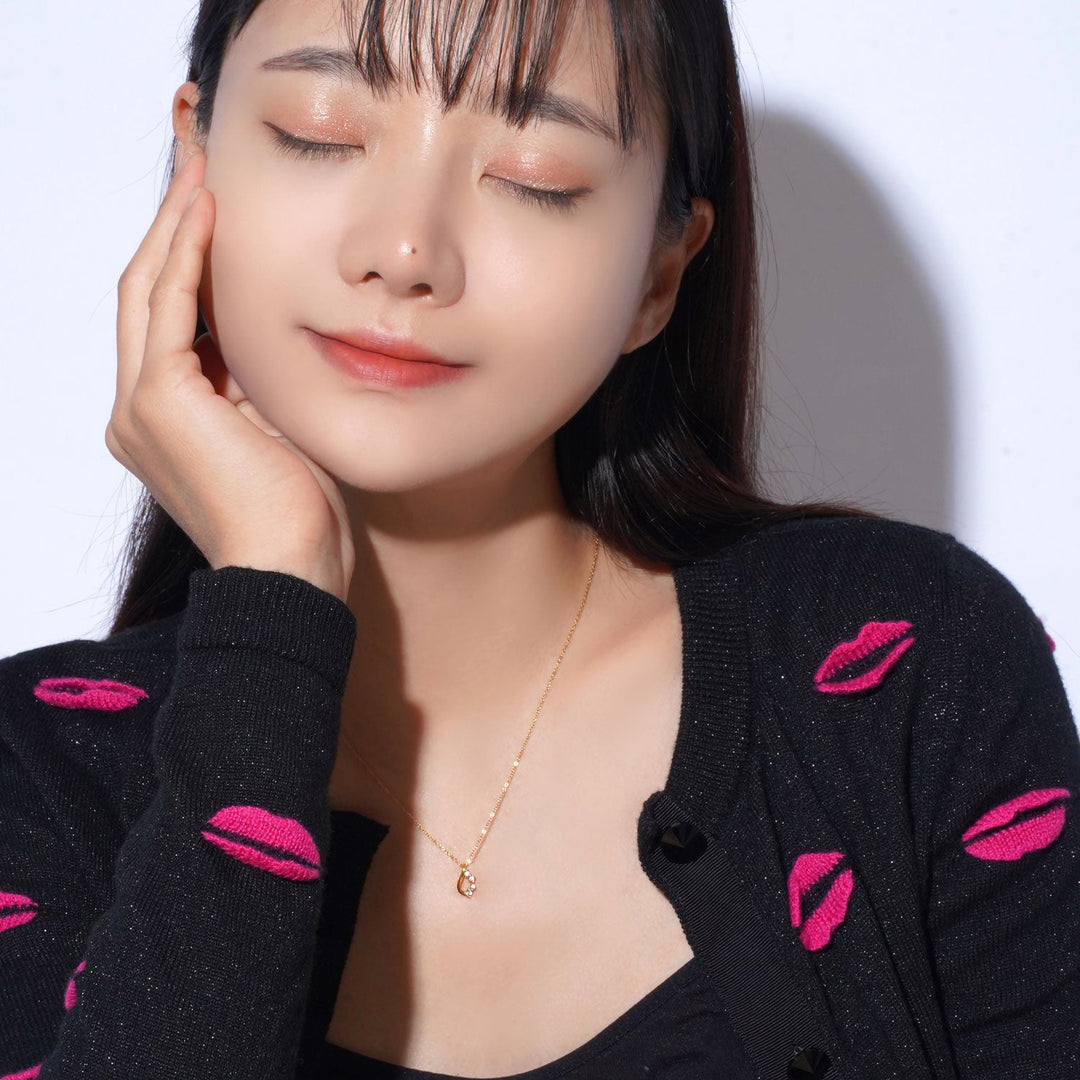 [送料無料] Alavel ドロップ ネックレス キュービックジルコニア PUPE004