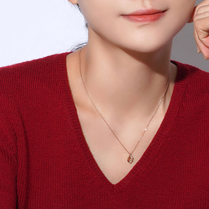 [送料無料] Alavel ドロップ ネックレス キュービックジルコニア PUPE004