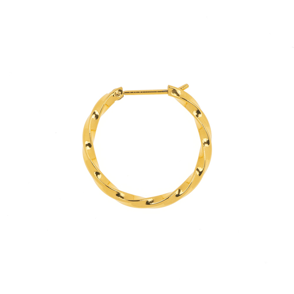 [送料無料] Alavel フープピアス ツイスト Lサイズ 両耳用 PUPS015