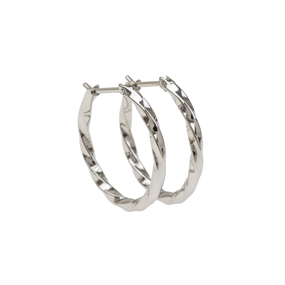 [送料無料] Alavel フープピアス ツイスト Lサイズ 両耳用 PUPS015