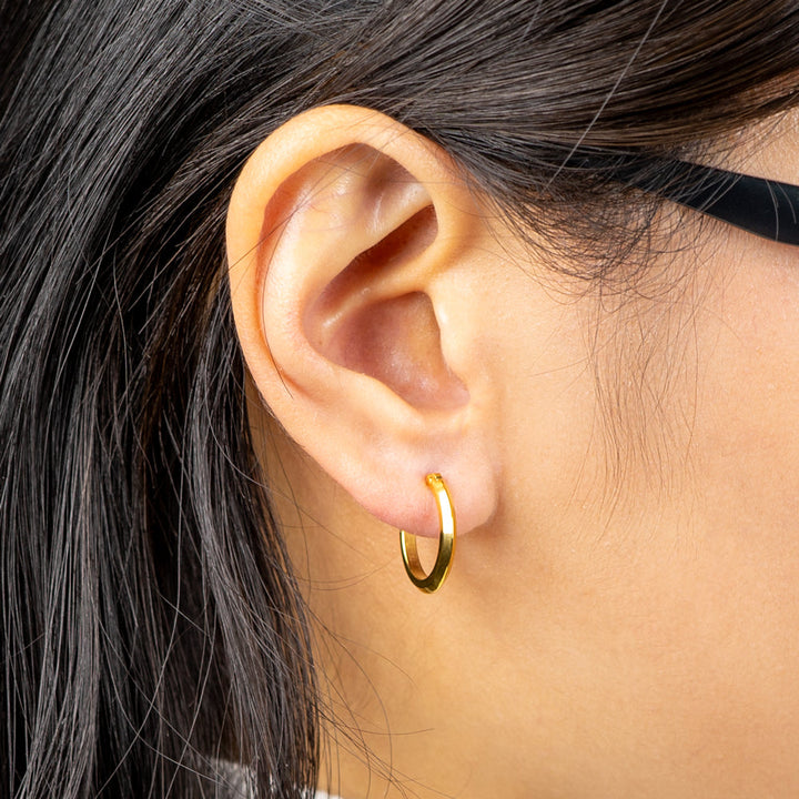 [送料無料] Alavel フープピアス カット Mサイズ 両耳用 PUPS018