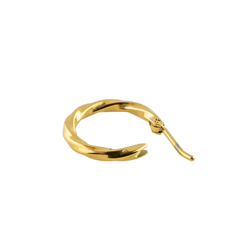 [送料無料] Alavel フープピアス ツイスト Mサイズ 両耳用 PUPS019