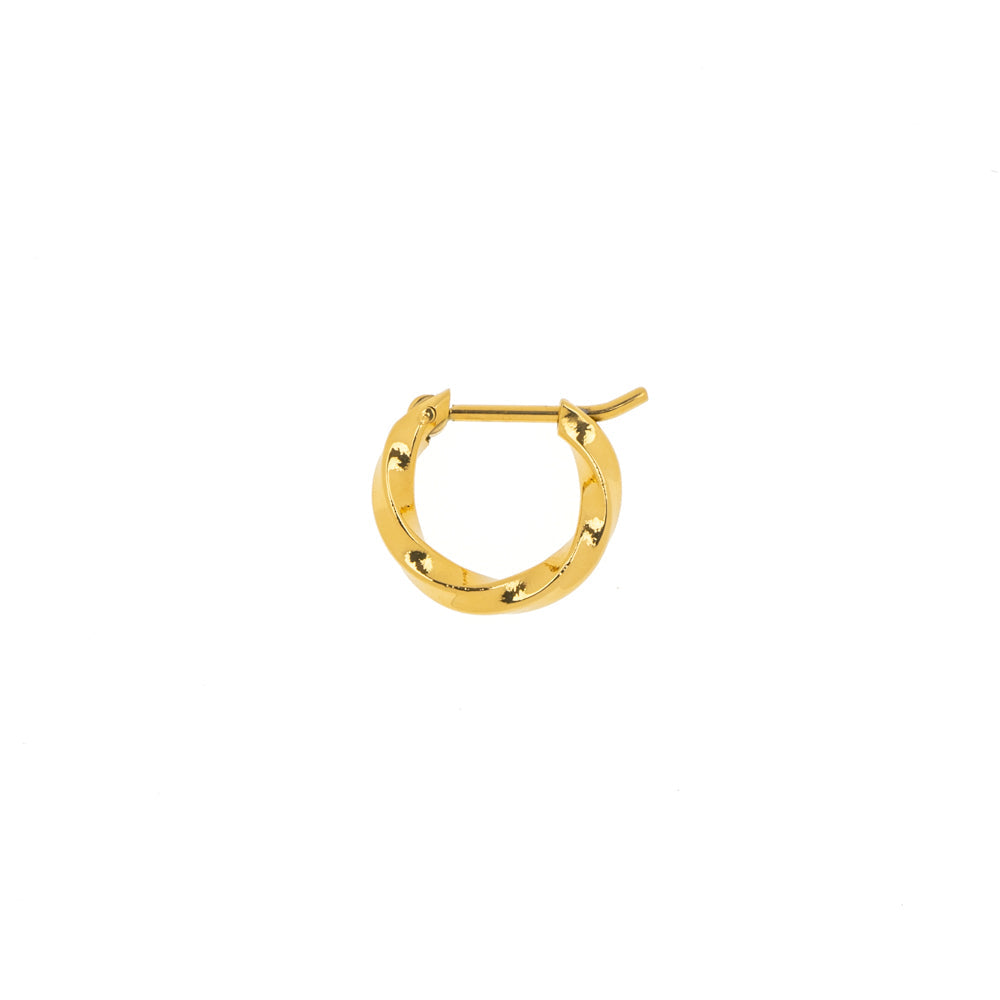 [送料無料] Alavel フープピアス ツイスト Sサイズ 両耳用 PUPS023