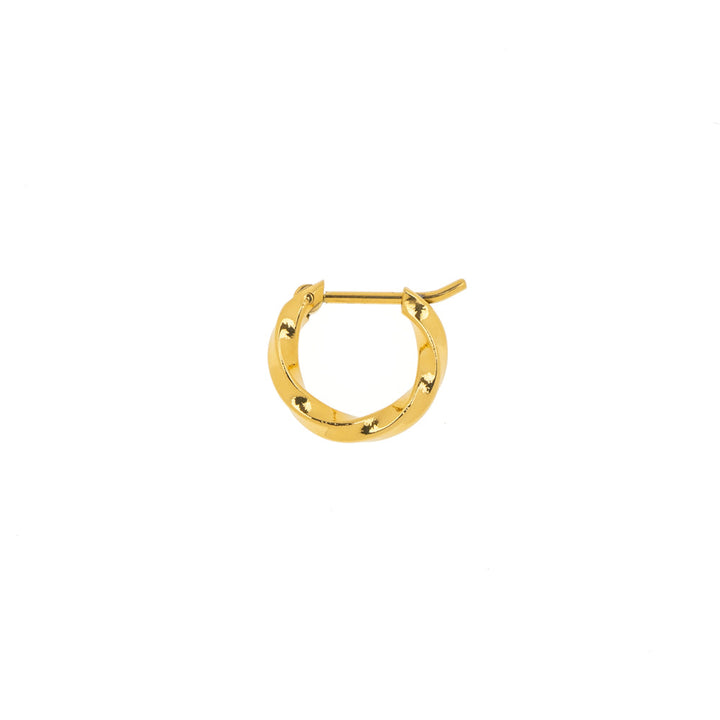 [送料無料] Alavel フープピアス ツイスト Sサイズ 両耳用 PUPS023