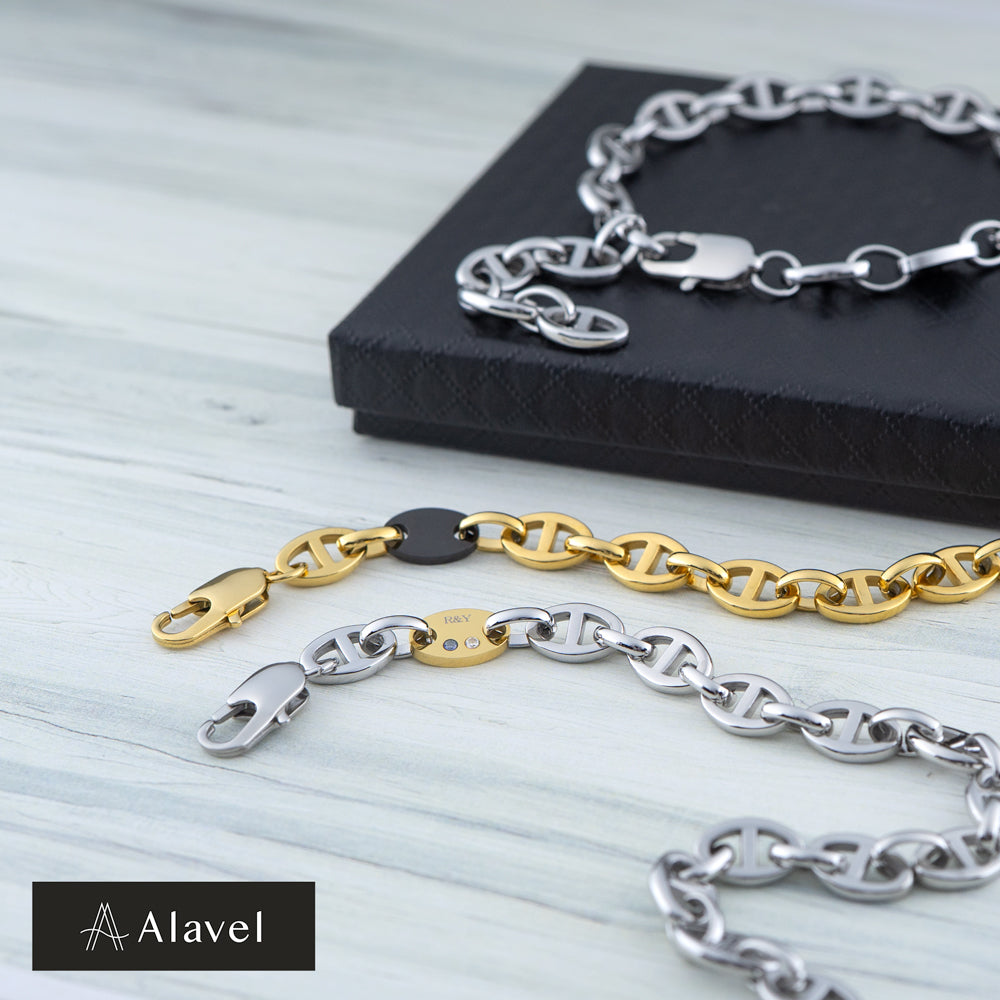 Alavel 選べる アンカーチェーンブレスレット 二本セット販売 PLEO APA0610